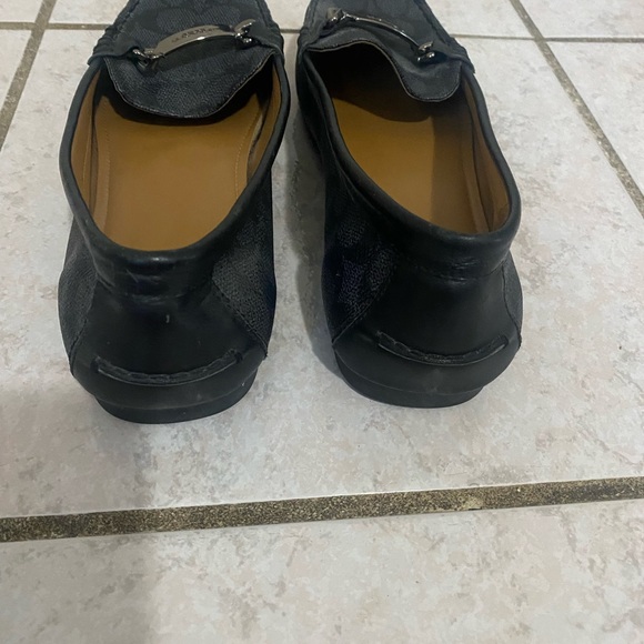 Coach Black Classic Loafers with Metallic Detail - Picture 3 of 6